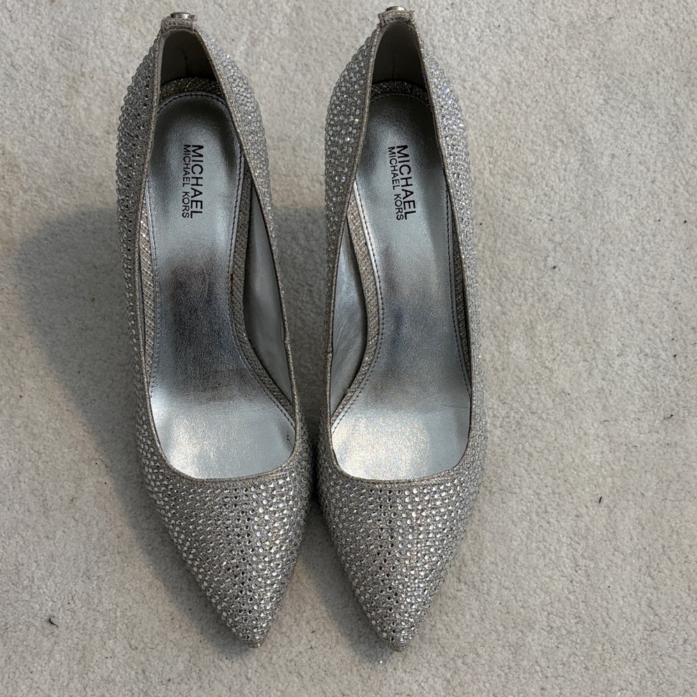Michael Kors Glittering Silver Heels